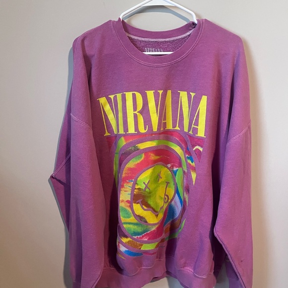 URBAN OUTFITTERS Nirvana Graphic Sweatshirt - Picture 1 of 4